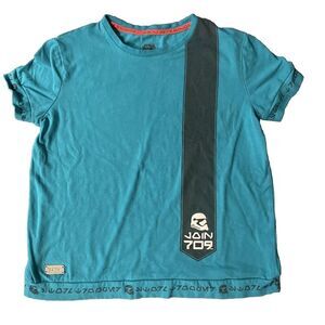 Star Wars Galaxy’s Edge kids Size extra large Turquoise Short Sleeve Shirt